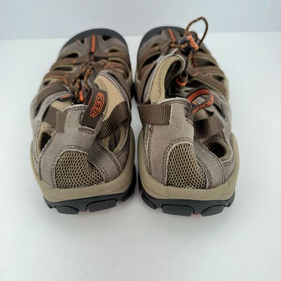 Keen Owyhee Sandal Faux Leather Mesh Lined Water Cap Toe Pull Lace Shoes Sz 13